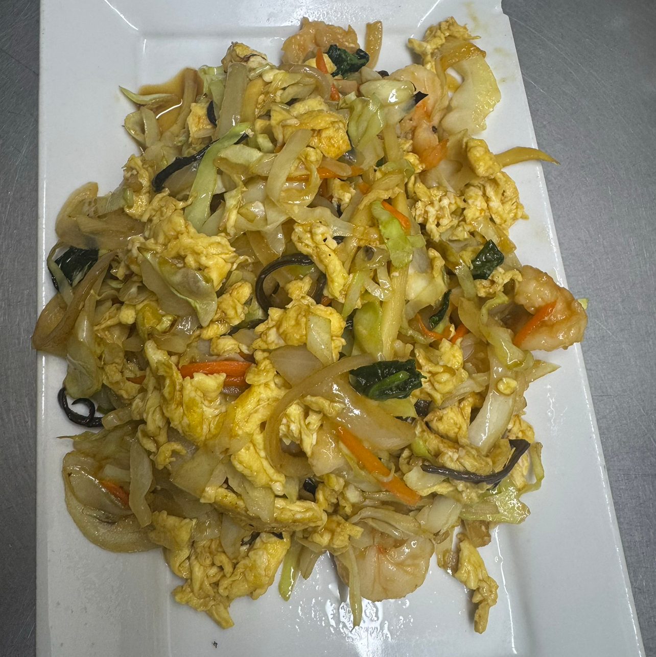 Mu Shu Shrimp.