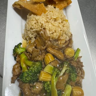 Beef with Oyster Sauce Lunch