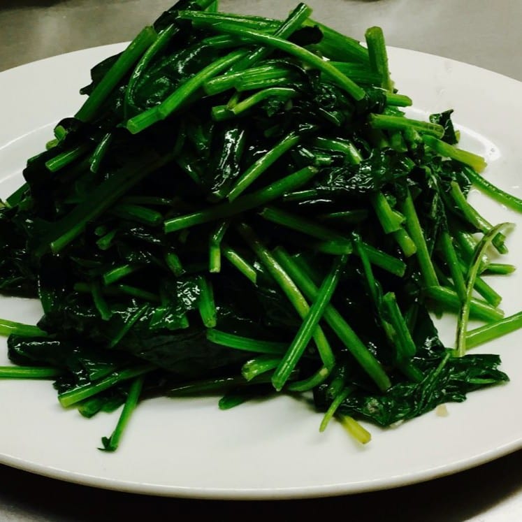 Fresh Spinach and Garlic.