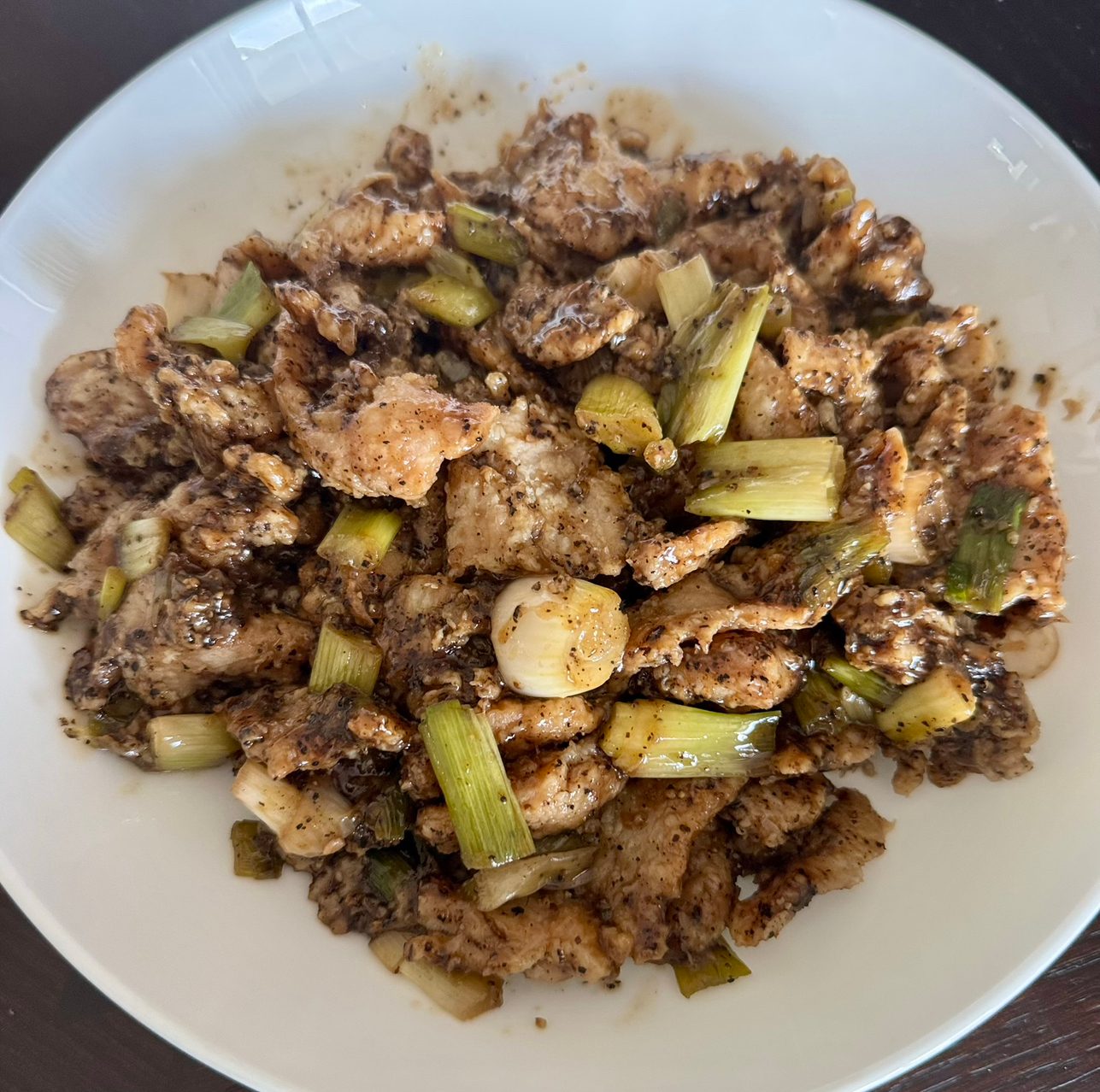 Black Pepper Chicken.